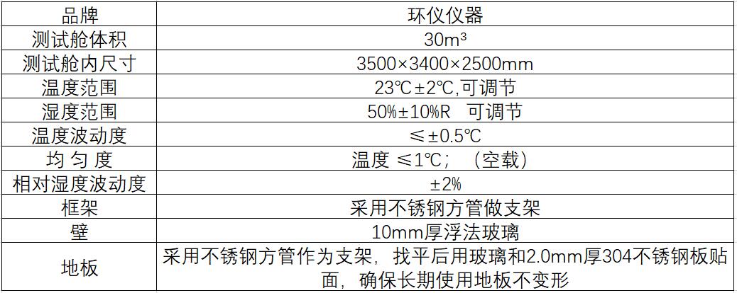 微生物去除能效環(huán)境測(cè)試艙(圖1)